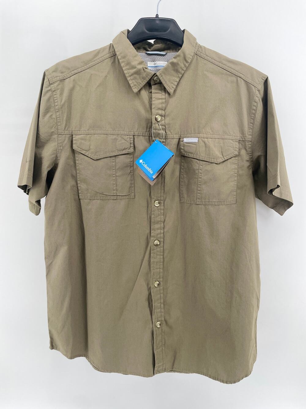 NWT Columbia Vented Moonlight Basin Shirt Men’s L Olive Green Fish Hunt Hike